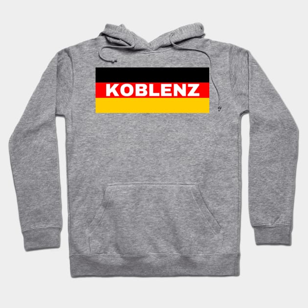 Koblenz City in German Flag Hoodie by aybe7elf